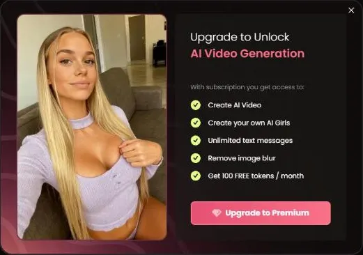 Candy AI upgrade prompt: Upgrade to Unlock AI Video Generation